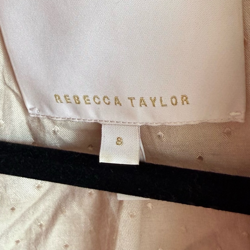 Rebecca Taylor double breasted blazer in salmon - Picture 3 of 6